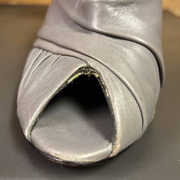 vintage Betsy Johnson High Heel Grey Booties - Picture 7 of 9